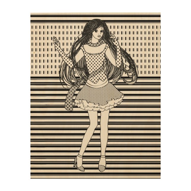 girlfriend wood wall art (Front)