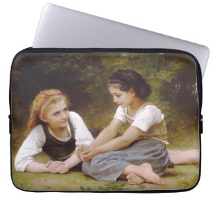 Girlfriends Collect Nuts, Les Noisettes Bouguereau Laptop Sleeve