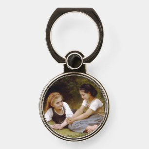 Girlfriends Collect Nuts, Les Noisettes Bouguereau Phone Ring Stand
