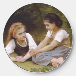 Girlfriends Collect Nuts, Les Noisettes Bouguereau Wireless Charger