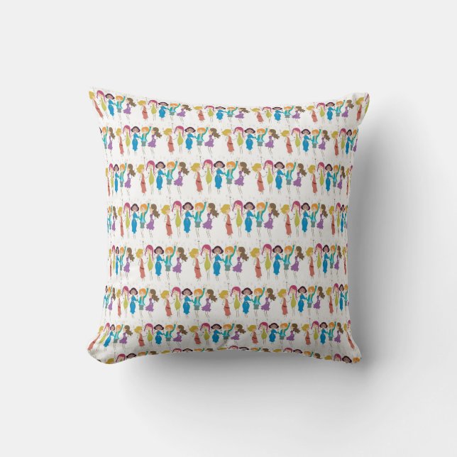 ***GIRLFRIENDS GALORE*** (OR SISTERS) THROW PILLOW (Front)