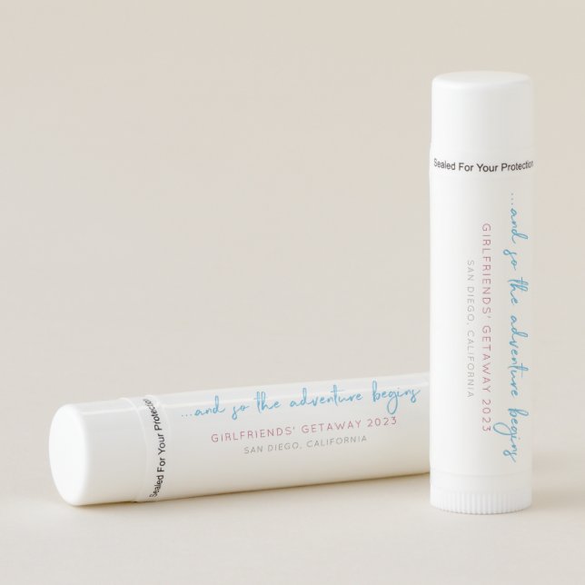 Girlfriends' Getaway Customizable Lip Balm (Front)