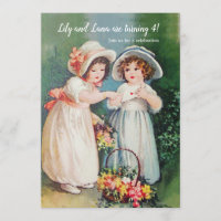 Girlfriends Vintage Invitation