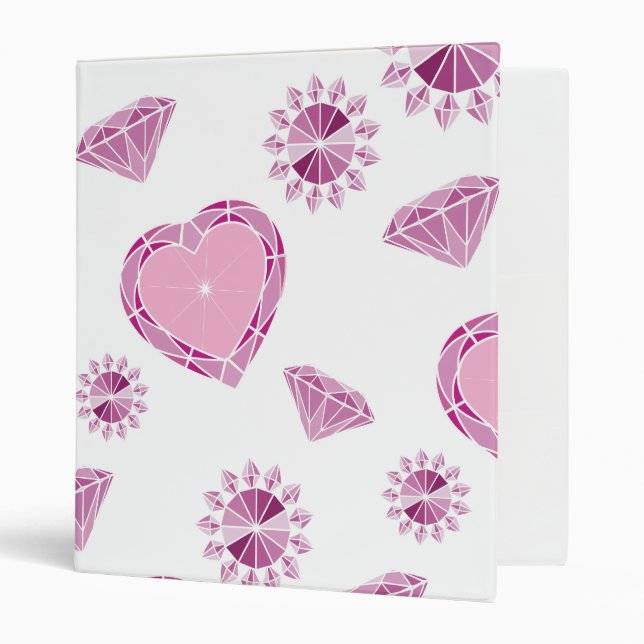 Girlie Bling 3 Ring Binder (Front/Inside)