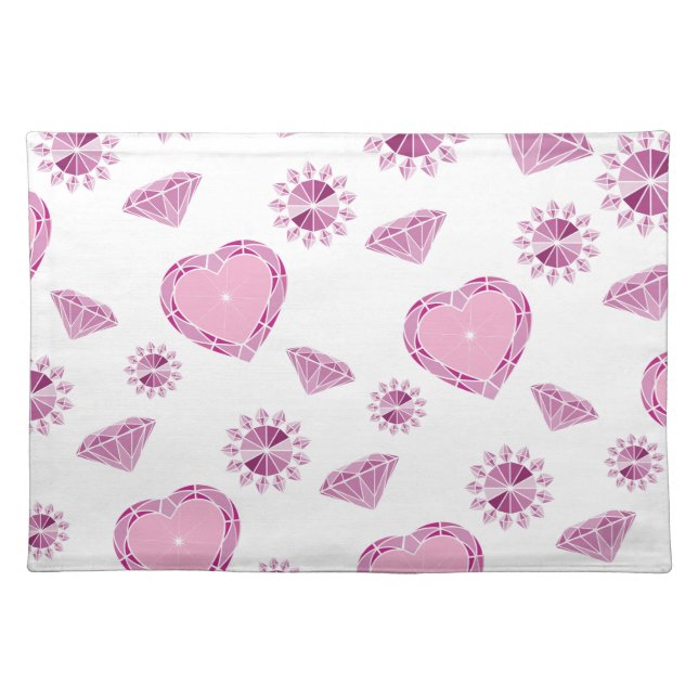 Girlie Bling Cloth Placemat (Front)