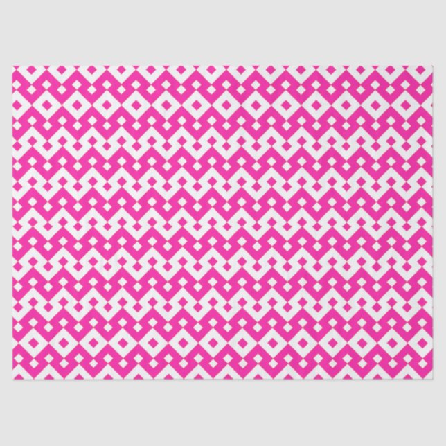 Girlie Candy Pink and White Tissue Paper Sheet (Front)