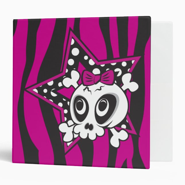 Girlie Emo Skull Binder (Front/Inside)