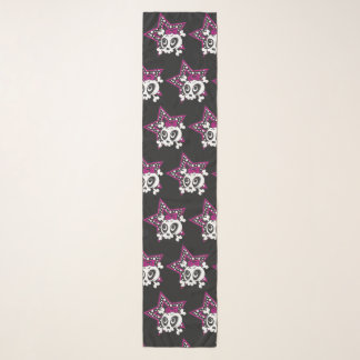 Girlie Emo Skull Scarf