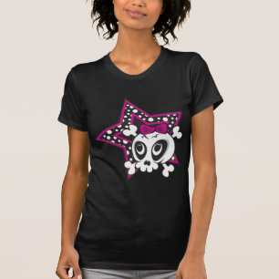 Girlie Emo Skull T-Shirt