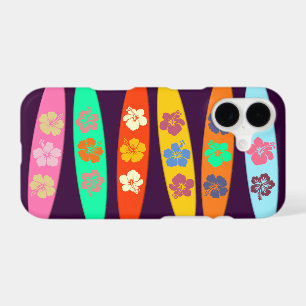 Girlie Flowered Surfboards iPhone 17 Case