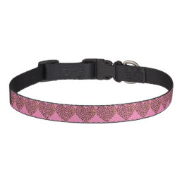 Girlie-Girl Pink Dog Collar | Paw Heart Dog Collar