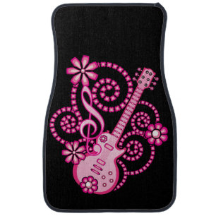 Girlie Guitar Car Floor Mat