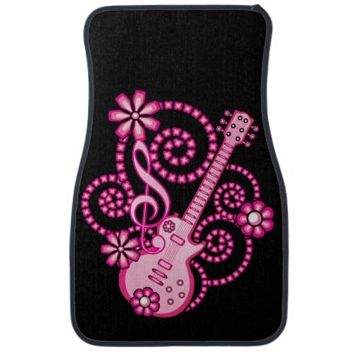 Girlie Guitar Car Floor Mat