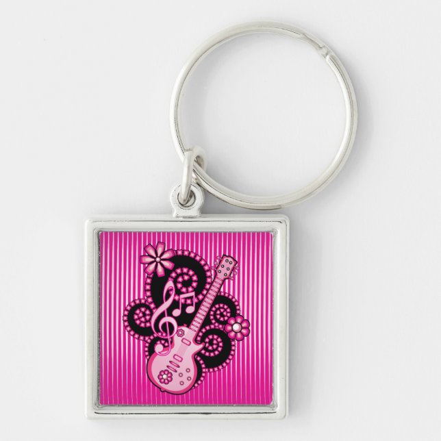 Girlie Guitar Keychain (Front)