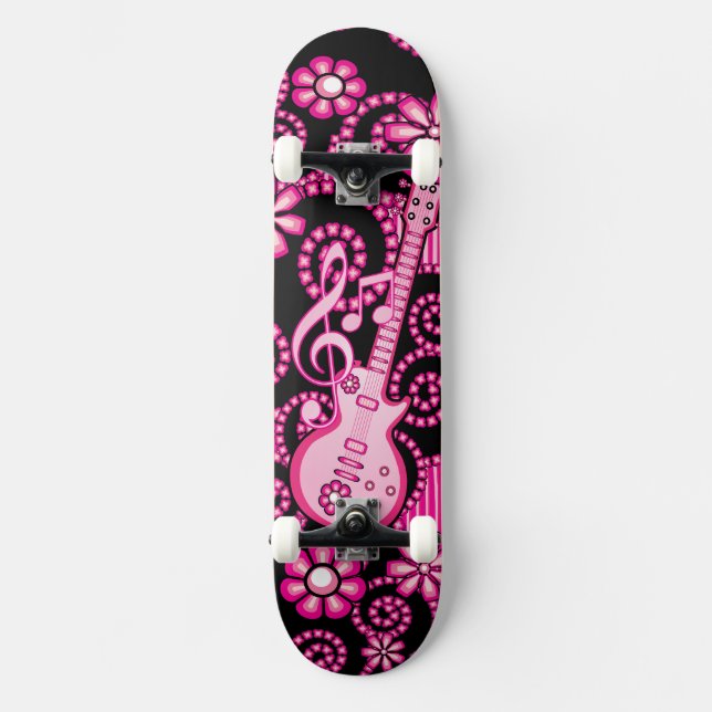 Girlie Guitar Skateboard Deck (Front)