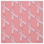 Girlie Pink Ribbons Tiled Pattern Fabric