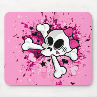 Girlie Skull Mouse Pad