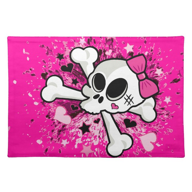Girlie Skull Placemat (Front)