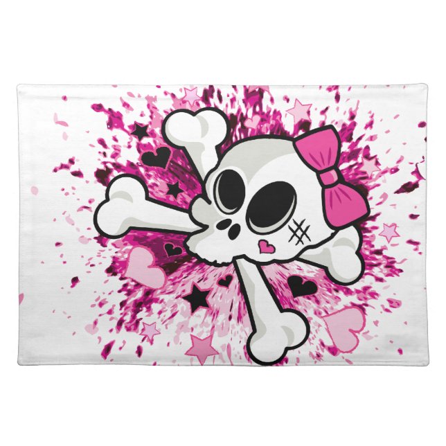 Girlie Skull Placemat (Front)