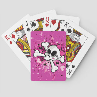 Girlie Skull Poker Cards
