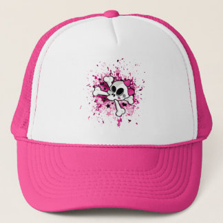 Girlie Skull Trucker Hat