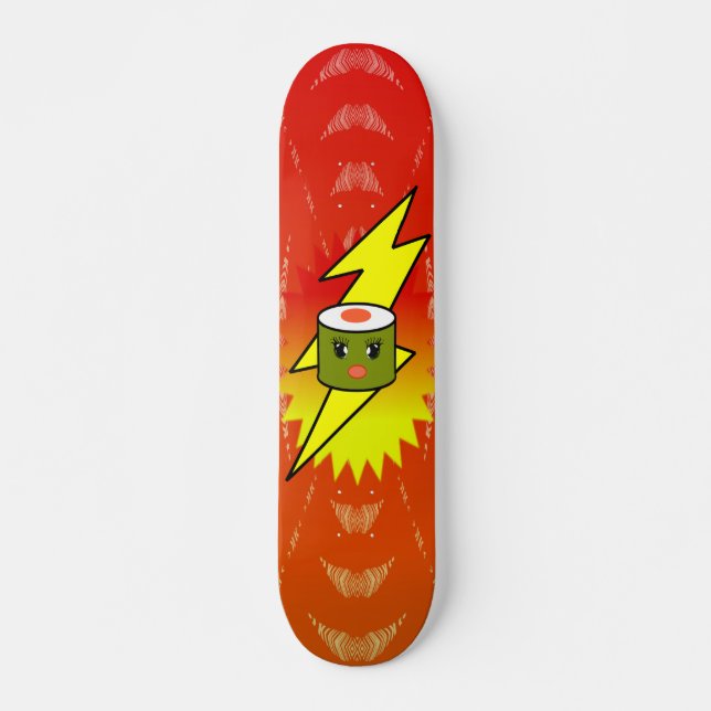 Girlie Super Charged Sushi - Skateboard Deck (Front)