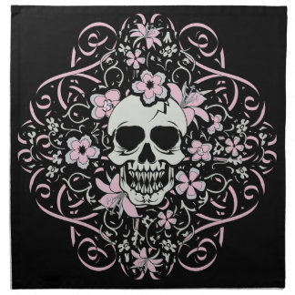 Girlie Vintage Skull Cloth Napkin