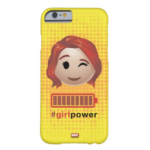 girlpower Black Widow Emoji Barely There iPhone 6 Case