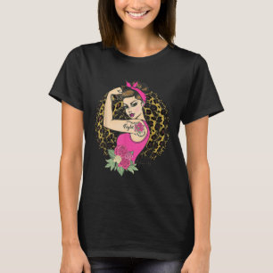 Girlpower Pink Ribbon Fight Breast Cancer October T-Shirt