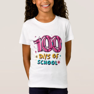 Girls 100 Days Of School T-Shirt