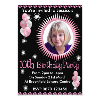 10th birthday invitation