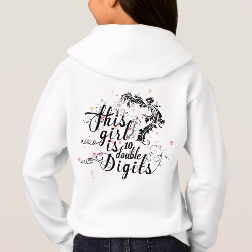 Girls 10th Birthday specials Gifts Hoodie