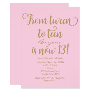 Thirteenth Birthday Invitations 9