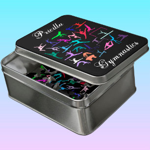 Girls 25 Gymnastics Poses Personalized Jigsaw Puzzle
