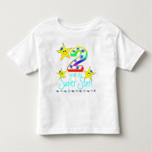 Girls 2 Year Old Super Star Shirt