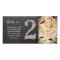 Girls 2nd  Birthday Floral Thank You Photo Card