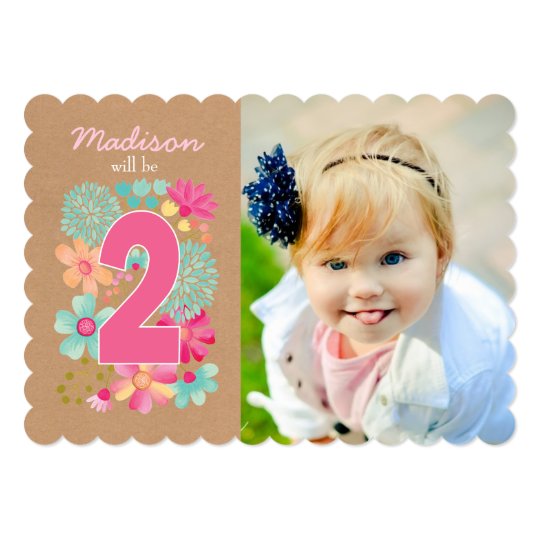 2Nd Birthday Party Invitations Girl 4