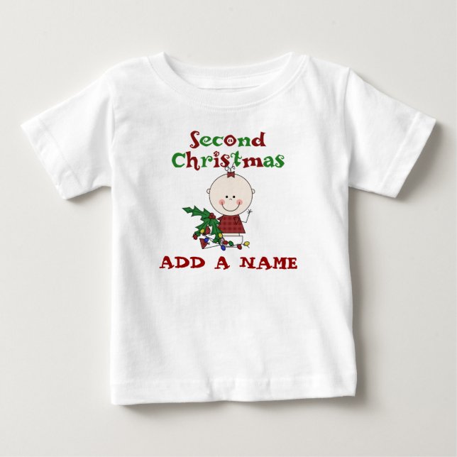 Girls 2nd Christmas T-shirt (Front)