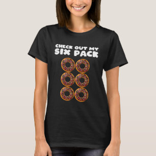 Girls 6 Pack Chocolate Donut Abs Apparel Gym T-Shirt