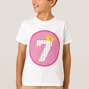 Girls 7th Birthday T-Shirt
