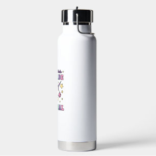Girls 7th Grade Back To School Magical Unicorn Gif Water Bottle