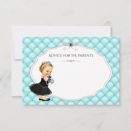 Girls Advice for Parents Baby Shower Cards