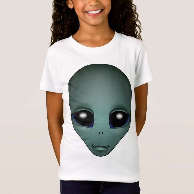 Girl's Alien Shirt Girl's Extraterrestrial T-Shirt (Front)