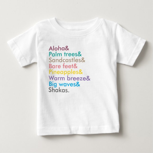 girls aloha sweatshirt baby T-Shirt (Front)