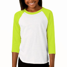 Girls' American Apparel 3/4 Sleeve Raglan T-Shirt