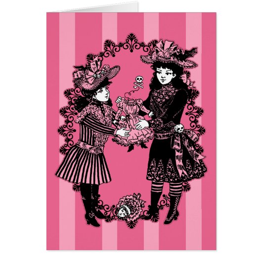 Girls and Beheaded Doll Cards (Front)