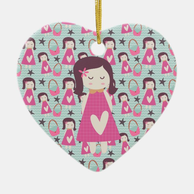 Girls and Handbags Ceramic Ornament (Front)