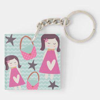 Girls and Handbags Keychain