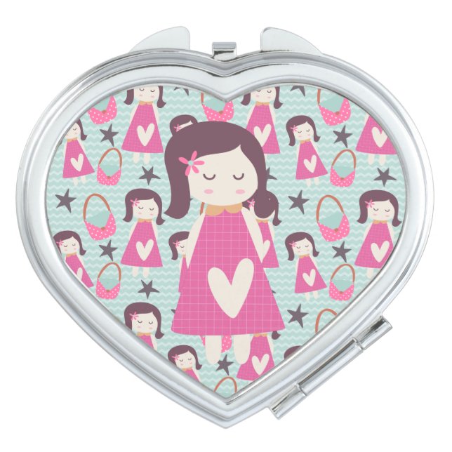 Girls and Handbags Makeup Mirror (Front)