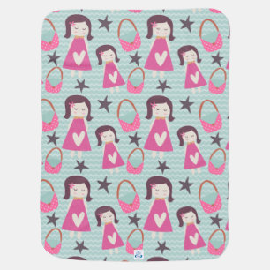 Girls and Handbags Receiving Blanket